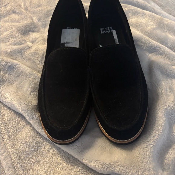 Black Suede Loafers - Eileen Fischer - Picture 3 of 4